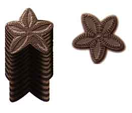 'Star stones' columnals from crinoid stems